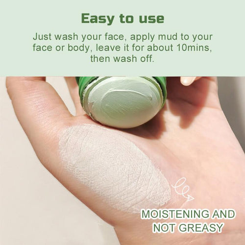 Green Tea Nourishing Clay Stick Mask | Deep Pore Cleansing, Hydrating & Gentle Exfoliation (40g)