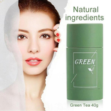 Green Tea Nourishing Clay Stick Mask | Deep Pore Cleansing, Hydrating & Gentle Exfoliation (40g)