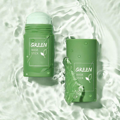 Green Tea Nourishing Clay Stick Mask | Deep Pore Cleansing, Hydrating & Gentle Exfoliation (40g)