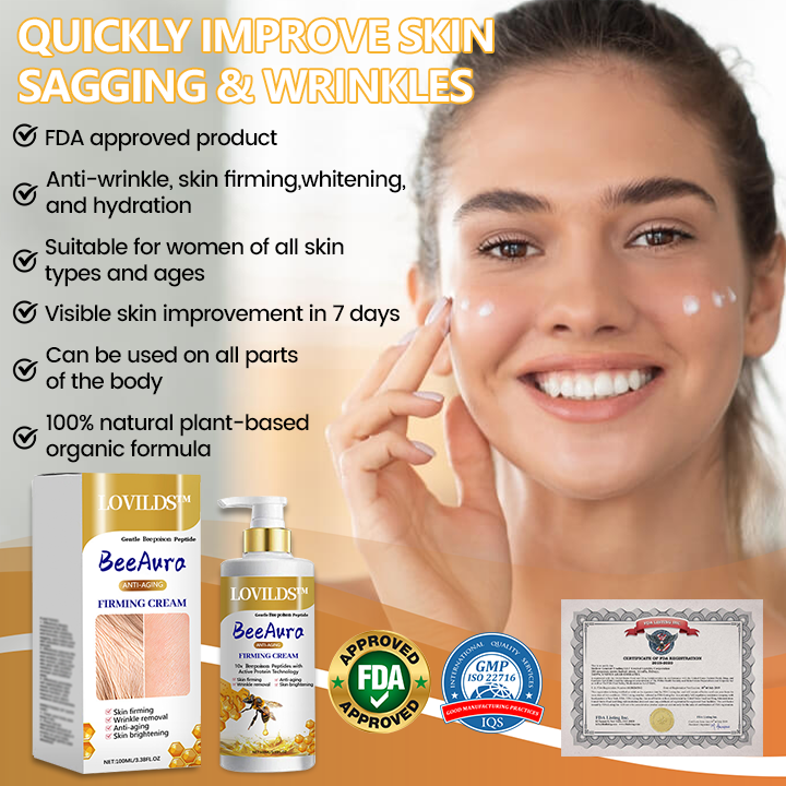 Bee Peptide Glow Cream | Firming & Hydrating Anti-Aging Moisturizer for Radiant, Youthful Skin (50ml)