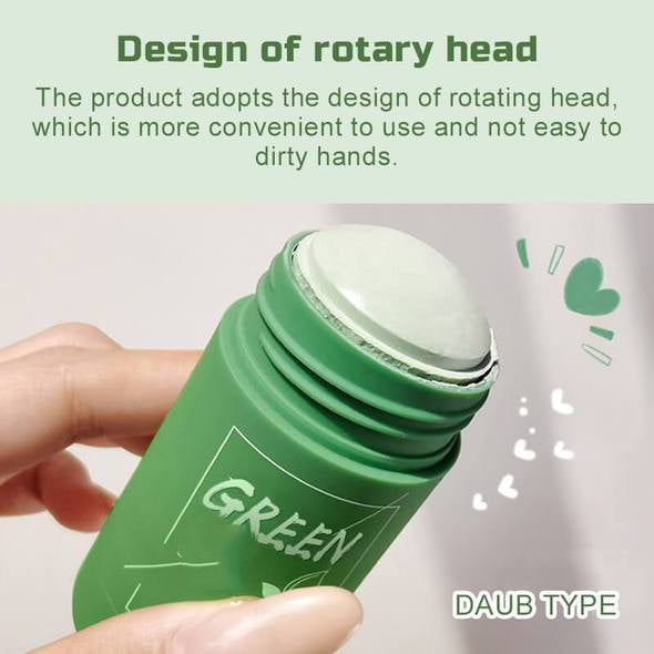 Green Tea Nourishing Clay Stick Mask | Deep Pore Cleansing, Hydrating & Gentle Exfoliation (40g)