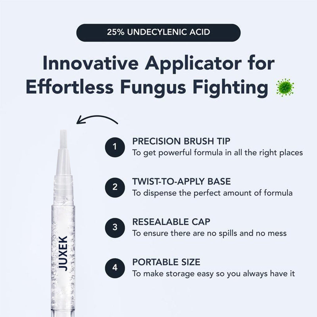 JUJIK Nail Repair Pen | Botanical Anti-Fungal Formula for Restoring Healthy, Smooth, and Shiny Nails (3ml)