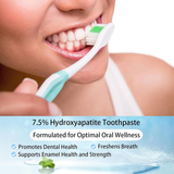 Gentle Whitening Toothpaste | 7.5% Hydroxyapatite Enamel Repair Formula | Deep Clean & Fresh Breath (120g)